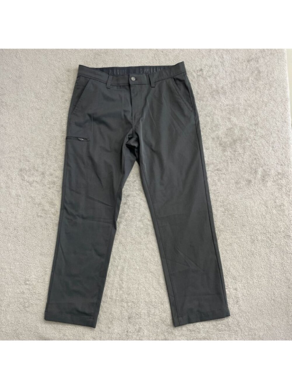 Copper & Oak Men's Size 34x30 Gray Polyester Tech Pants Cargo N1355 - Picture 4 of 10